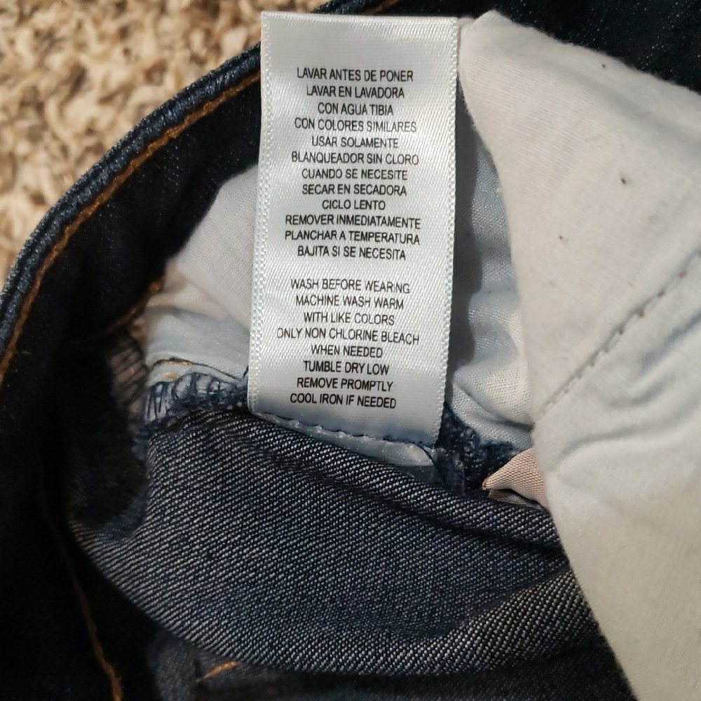Daisy Fuentes Dark Blue Flare Jeans - Picture 4 of 10